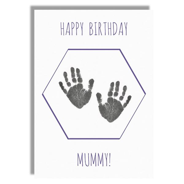 Mummy Birthday Card Handprint Kit - Keepsake