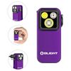 Olight Oclip Pro Purple Clipon Flashlight, Floodlight Spotlight/Red Light, 500 L