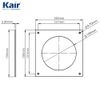 Kair Wall Plate 100mm - 4 inch for Round Ducting