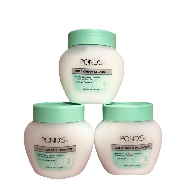 (3 PACK )Pond's Cold Cream Cleanser & Make Up Remover  9.5 Oz Each.