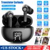 Bluetooth 5.3 Translator Earbuds 144 Language Two Way Instant Translation Device
