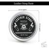 Genuine Black Leather Strop Straight Razor Sharpener with Paste