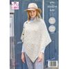 King Cole 5793 DK Adult Poncho Knitting Pattern