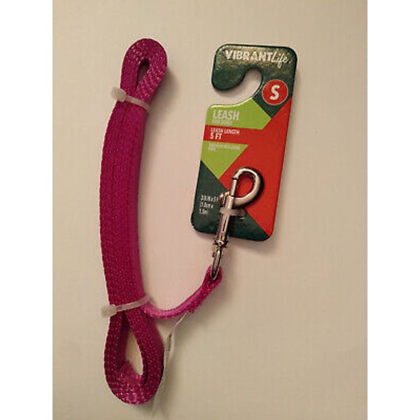 Pet-safe Nylon Dog Leash-5FT, (Raspberry Pink) *No Real Dog Include*