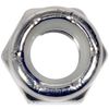 Dorman 784-300: Hex Nut with Nylon Ring Insert - Stainless Steel -Thread Size - 1/4-20 in.