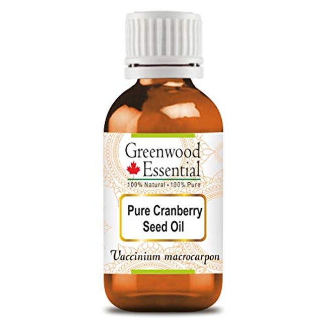 Greenwood Essential Pure Cranberry Seed Oil (Vaccinium macrocarpon) Cold Pressed 50ml