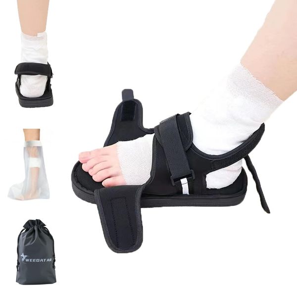 WEEOATAR Gypsum Shoes, Post-surgery Shoes, For Nursing Care, For Both Left and Right Toes, Adjustable Walking Support, Post-surgery Shoes, Walking Aid, One Shoe, Unisex, Rehabilitation, Gypsum Shoes,