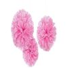 Bright Pink Fluffy Scroll Tissue Decoration Assoorted | Wedding and Engagement Party