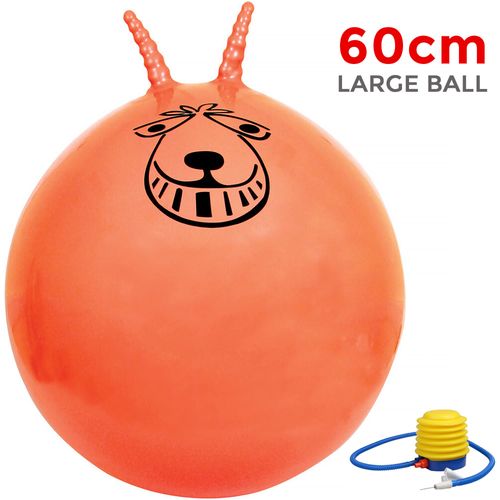 Crystals Retro Space Hopper, Exercise Ball for Kids and Adult - Children Outdoor Toys - Jumping Ball for Outdoor and Indoor Activities - Quick Pump Included (60-cm / 24-Inch)