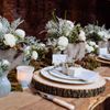 1 x Extra Large Natural Wood Tree Slice, 40-47 cm Rustic Wedding Centrepiece, Table Decor with Bark