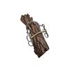 Esposita Postal Bit 2 Rings Bar Ribbed on One Side 8.5 cm