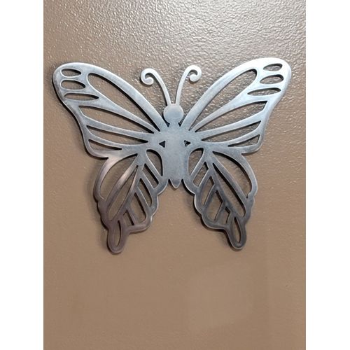 Metal Butterfly 8.5 x 7.5 home wall art decor present, gift for mother wedding