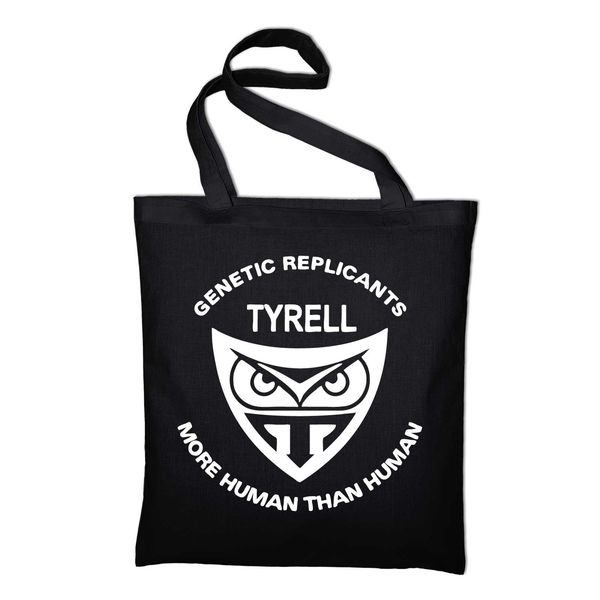 Styletex23 Tyrell Genetics Blade Runner Logo Jute Bag Cotton Bag, black