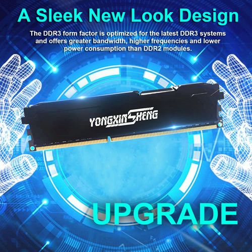 Yongxinsheng DDR3 32GB Kit (8GBx4) Desktop RAM 1866MHz PC3-14900 UDIMM Non-ECC Unbuffered 1.5V 2Rx8 Dual Rank 240 Pin CL13 PC Computer Memory Upgrade Module (Black)