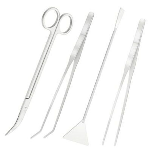 Stainless Steel Aquarium Tank Aquatic Plant Tools Sets 4 in 1