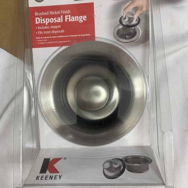 Keeney Kitchen Sink Garbage Disposal Flange-Brushed Nickel-K5417DSBN-#B03