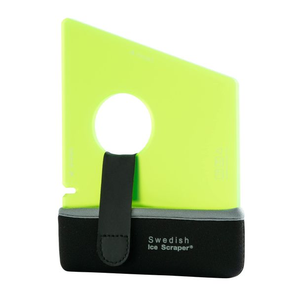 Swedish Ice Scraper ICE02 ORIGINAL Yellow with Holder