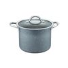 CONCORD 7 QT Granite Stock Pot Nonstick Cookware Set (Grey)
