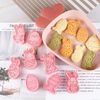 JSTHHTT 17 Pieces Easter Cookie Cutters Set, 3D Plastic Easter Eggs Bunny Stamp, Easter Cookie Cutter Set, Easter Biscuit Moulds, Rabbit Cookie Cutter, for Easter Party Supplies Decorations