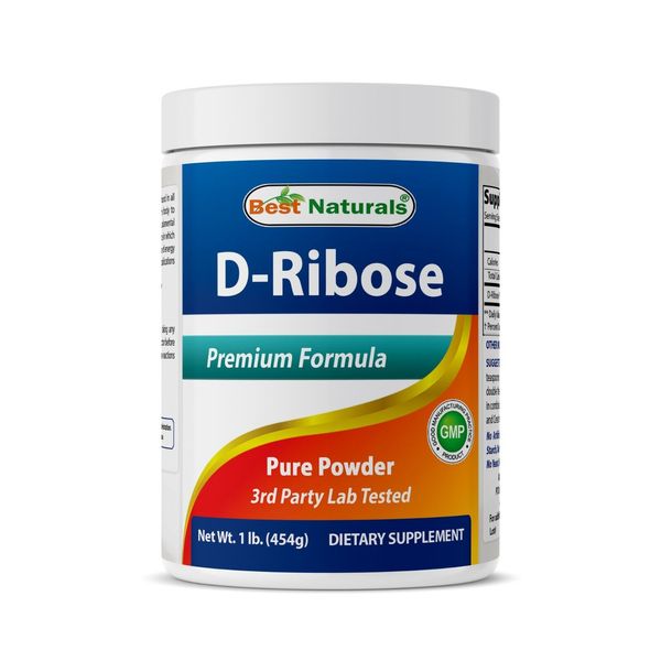 Best Naturals Pure D-Ribose Powder 1 lb - High Quality D-Ribose