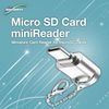 BoxWave Adapter Compatible with Cleer Enduro ANC - Micro SD Card miniReader, USB Type-C OTG Reader USB3.0 Adapter Keychain - Metallic Silver