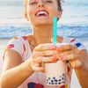 100 Pcs Disposable Jumbo Smoothie Straws - Individually Wrapped - Boba Straw