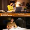LED Desk Lamp Dimmable Adjustable Lamp W/Clamp Eye-Caring Reading Desk Light