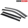 Fits 17-25 Jeep Compass 4PCS Polycarbonate Window Visors Guard With Chrome Trim