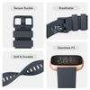 Fitbit Versa Silicone Sport Replacement Straps - Compatible with Versa Lite/2, for Women & Men (Pack C, Small)