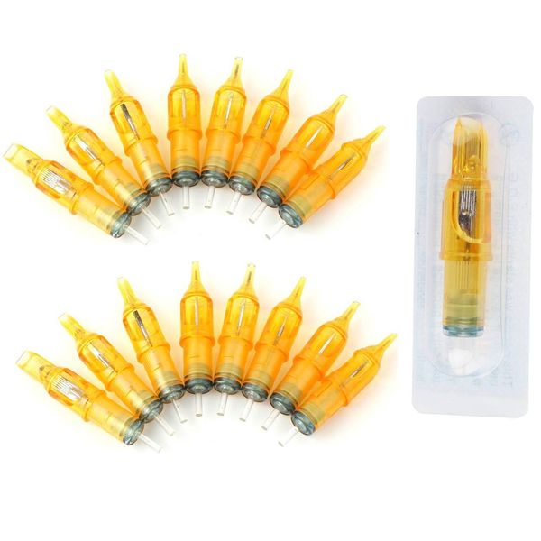 Pirate Face Tattoo (100) Mixed Assorted Disposable Tattoo Needle Cartridge 100 Pcs RL, RS, M1 by Pirate Face Tattoo