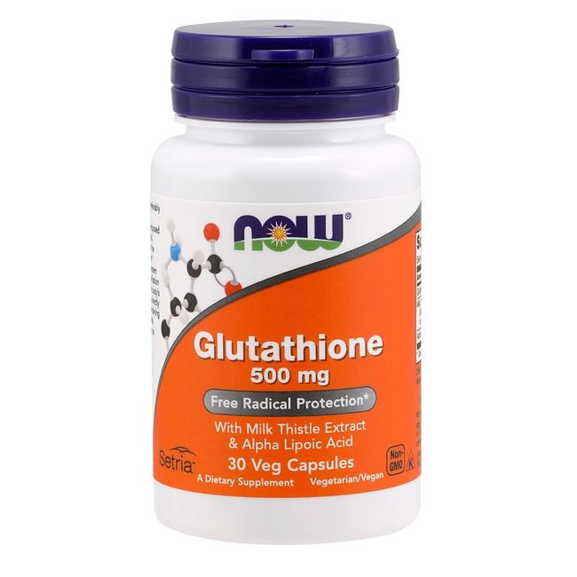 NOW Foods Glutathione, 500 mg, 30 Veg Capsules