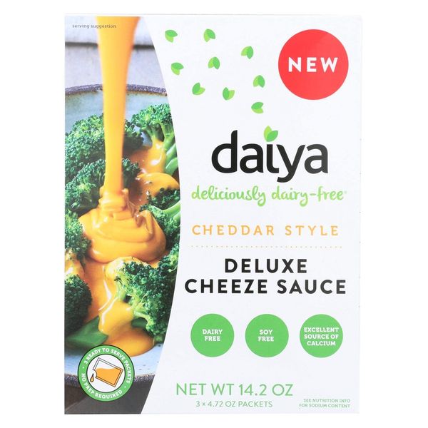 Daiya Cheddar Cheese Sauce, Dairy Free Vegan Cheese Sauce (Pack of 8)