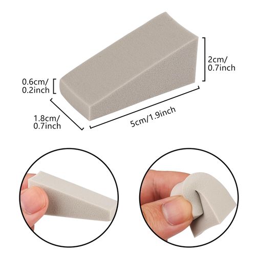 Bohue 64Pcs Makeup Sponges Triangular Sponges Cosmetic Sponge Wedges Nail Art Sponges Beauty Tools for Face Makeup Nail DIY