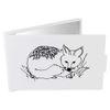 Azeeda 'Curled Up Fox' Compact/Travel/Pocket Makeup Mirror (CM00006897)