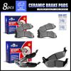 Front & Rear Ceramic Brake Pads Kit for 2010 2011 Ford F150