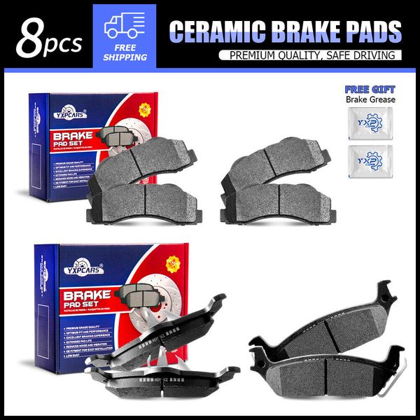 Front & Rear Ceramic Brake Pads Kit for 2010 2011 Ford F150
