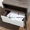 Mid-Century Modern End Table or Nightstand in Light Gray