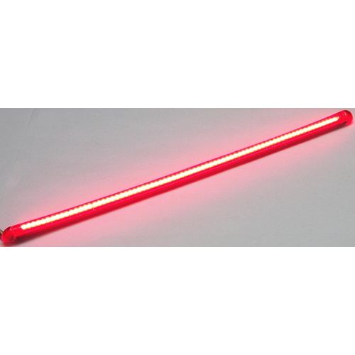 Chrome Glow 4200-95RR LED Flexible Array Motorcycle Auxiliary Running and Brake Light Bar with Red Lens 12.2 Inches