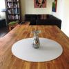 Servewell Round Worktop Savers - Acrylic Matt Moonlight White 30cm
