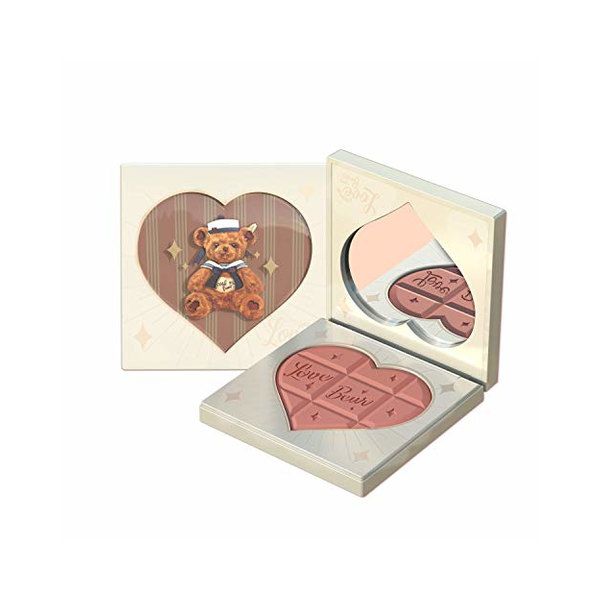 QIDUHUQI Flower knows LoveBear Blush (Milk Chocolate) 1 piece