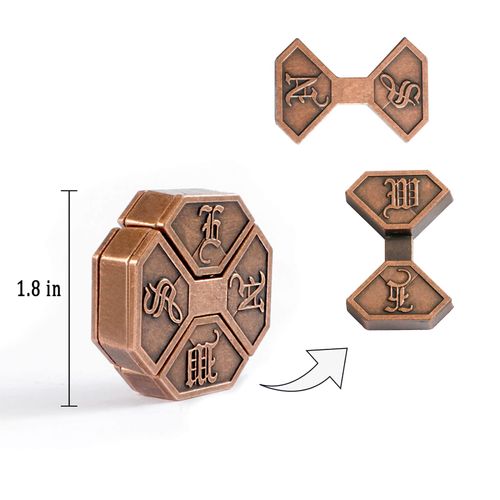 Brain Teaser Puzzles,3 Pieces Metal Cast Puzzle Games Toys,3D Highly Difficult Adult Puzzles, IQ Educational Box for Teens…