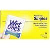 Wet Ones Antibacterial Thick Moist Towelettes, Citrus Scent, Singles, 24 ct