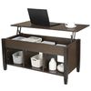 Tabletop Table Lift Top Coffee Table with Hidden Storage Compartment Shelf