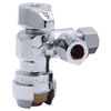 SharkBite 25558LFA Dual Compression Outlet Angle Stop Valve, 1/2 inch x 3/8 inch