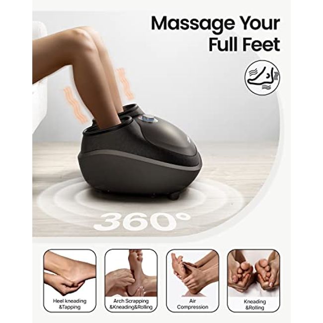 Therapeutic Shiatsu Foot Massager Combine Kneading, Rolling and Massag