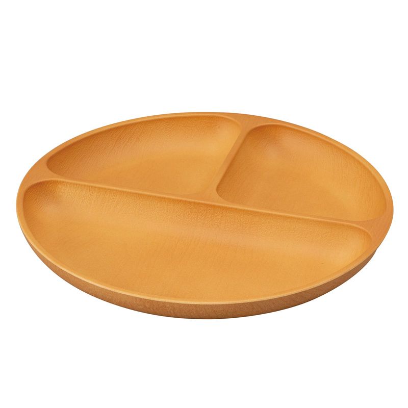 Mitani K17760-2 Yamanaka Lacquerware Plate, Round Partition Plate, 9.8 ...