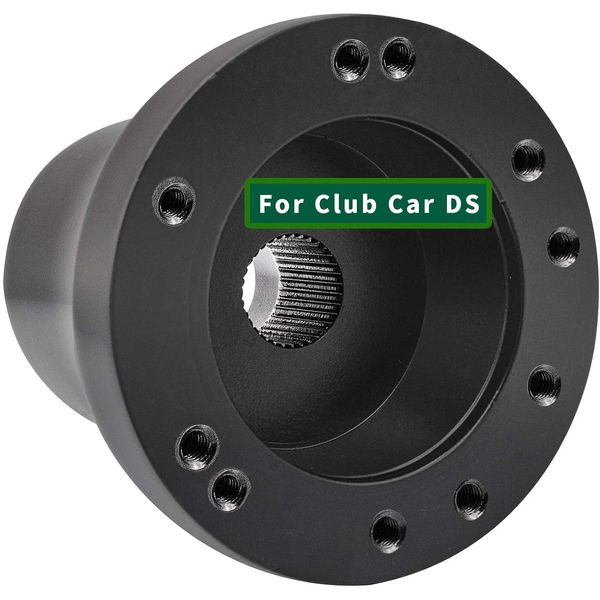 CLUBRALLY Golf Cart Steering Wheel Adapter for Club Car DS-Black