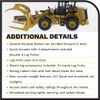 Diecast Masters 1/64 Caterpillar CAT 950M Wheel Loader W/Log Fork, Bucket & 2 Log Poles 85635