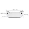 uxcell Finger Flush Pull Handle 74x34x5mm Rectangle for Drawer Door Bright Silver 4pcs