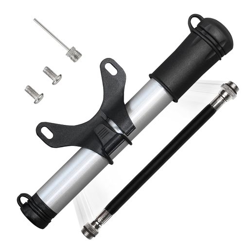Bergsteiger Bicycle Pump Mini Pump for Schrader Car Valve & Presta Valve with Flex Hose, Ball Pump, Original Bicycle Accessories